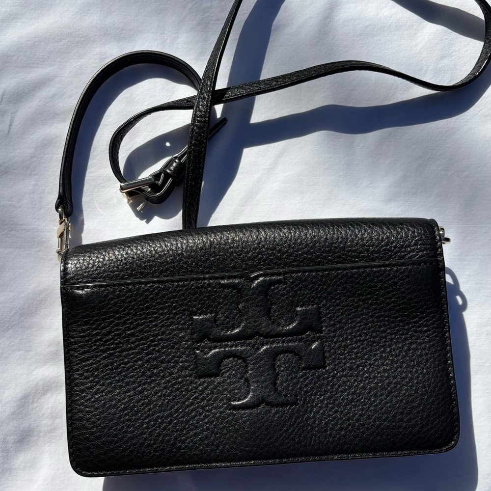 Tory Burch Black Leather Crossbody Bag